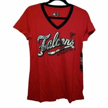 Team Apparel Women’s Falcons V-Neck T-Shirt Size Med - $18.70
