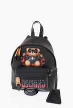 Moschino Couture Batman Teddy Bear Black Mini Backpack New - £217.18 GBP