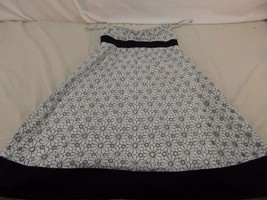 My Michelle Cute Floral Pattern White &amp; Black Spring Summer Picnic Dress 9 - £13.99 GBP