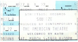 Squeeze Ticket Stub March 5 1988 St. Louis Missouri - £19.46 GBP