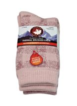 Canada Weather Gear Thermal Brushed Crew Socks Women 9-11 Pink  2 Pair O... - $14.85