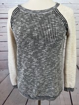 Loft Ann Taylor Knit sweater size Small Long sleeve Crew Neutral Pullover - $13.10