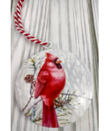 Christmas Ornament Cardinal Winter Bird Tree Ornament Wintery Decor Mini... - £6.29 GBP