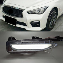 Applicable To Q50 Or Q50L Front Bumper LED Turn Signal Q70 Front Bumper FogDayti - £56.96 GBP+