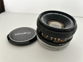 Canon Fd 50mm 1:1.8 S.C. Prime Lens W/CAPS L@@K, Great Shape - $64.34