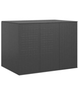  Cushion Box Black PE rattan, powder-coated steel - $476.99