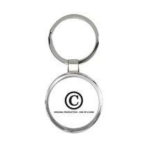 Copyright Symbol : Gift Keychain Original Production For Birthday Wife Husband L - £6.36 GBP