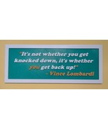 Vince Lombardi Magnetic Refrigerator Sign - $12.00