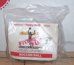 1991 Mcdonalds Happy Meal Toy Michael Jordan Fitness Fun Soccer Ball MIP - £11.47 GBP