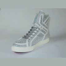 Men High Top Shoes By FIESSO AURELIO GARCIA ,Fancy Rhine stones 2402 White image 4