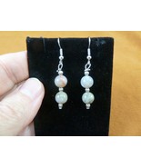 DP1-24-3 REAL DINOSAUR POOP beaded dangle EARRINGS Utah ancient Dino Cop... - $18.99