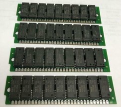 [4 pcs] 4x4MB 30-Pin SIMM 60ns FPM Parity Memory 16MB PC, IBM, Compaq, Sun, HP - £41.19 GBP