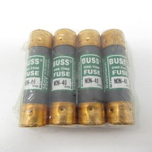 Lot of 4 BUSSMANN Buss NON-40 Amp One-Time Fuses 250 Volts or Less Class K5 - £7.90 GBP