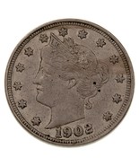 1902 5C Liberty Nickel En XF État, Naturel Couleur, Beau Détail pour Grade - €31,63 EUR