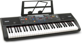Plixio 61-Key Digital Electric Piano Keyboard &amp; Sheet Music Stand - Portable - £67.13 GBP
