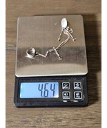 925 Sterling Silver Boho Starts Moon Pin 4.66g - $9.85