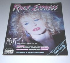 Heart Band Nancy Ann Wilson Rock Express Magazine Vintage 1987 Run DMC L... - $19.99