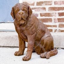 St. Bernard dog statue sculpture for home or garden - $276.21
