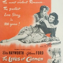 The Loves Of Carmen Movie Film 1948 Advertisement Rita Hayworth Cinema D... - £23.20 GBP