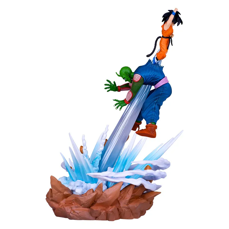 21CM Anime Dragon Ball Son Goku VS Piccolo Figure PVC Action Figures GK Statue - £26.38 GBP