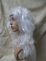 White Spiritina Wig Anime Comic Zombie Haunted Ghost Spirit Alice Queen Mirana - £8.22 GBP