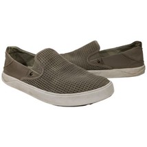 Olukai Lae&#39;ahi Mens Breathable Slip On Shoes Olive Beige Size 9.5 pk10/20 - £29.23 GBP