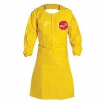 New Dupont Tychem QC Yellow Apron With Sleeves Qty 25/case QC275BYL Size... - $58.76