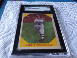 1960   FLEER   #  21    RABBIT  MARANVILLE    SGC  80     BASEBALL  GREA... - £43.24 GBP