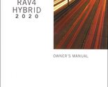 2020 Toyota RAV4 Hybrid Owners Manual Original [Paperback] Toyota - $127.40