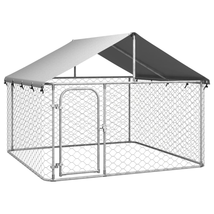 Modern Outdoor Garden Patio Dog Puppy Kennel With Roof Cage Cages Hut House - $119.96+