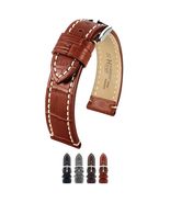 Hirsch Modena Watch Strap - Alligator Embossed Genuine Calfskin - Brown ... - $123.02 CAD