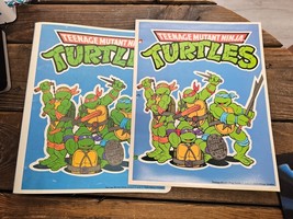 1989 Teenage Mutant Ninja Turtles 3 Ring Binder &amp; Folder Blue Mirage Studio - $27.71 CAD