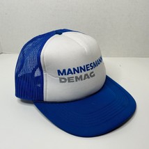 Vintage MANNESMANN DEMAG Trucker Hat Blue White Snapback - $18.73