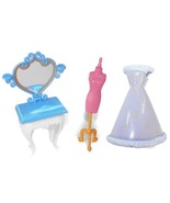 2004 Disney Precious Princesses 3&quot; Doll Cinderella Bedroom Playset Polly... - $92.97 MXN