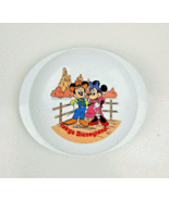 Vintage Tokyo Disneyland Melamine Plate Mickey Mouse Frontierland Handles - £9.83 GBP