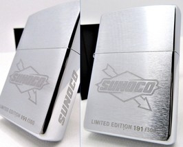 Sunoco 2 Sides Engraved Limited Zippo 2001 Unfired Rare - £85.71 GBP