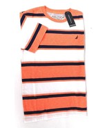 1 Count Nautica Boy&#39;s T Shirt Extra Large Size 7 821 Orange 100% Cotton - $19.50