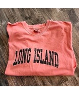 Long Island NY Logo XLT Graphic Tee Shirt Ringspun Long Sleeve Heavyweight - $16.57 CAD