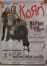 Korn poster Chienne Nous have problem tour Munchen Germany Zenith Feb 17... - $89.64