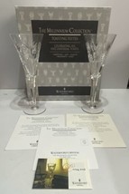 VTG Waterford Crystal Flutes Pair All Toasts Millennium Collection 9.25” - £101.20 GBP