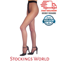 Black Tights Ultra Sheer Medium - Silky Naturals NEW! - $102.63 MXN