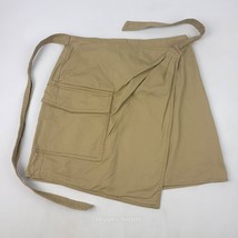 GB Gianna Bini Tan Skirt Tie Back Medium Cotton Denim - $16.90