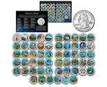 America the Beautiful Parks U.S. Quarters COLORIZED * 56-Coin Complete S... - $121.51