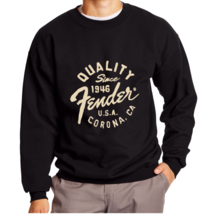 Fender Quality Guitar Men&#39;s Black Sweatshirt - $30.99