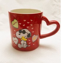 Peanuts Snoopy Joe Cool Valentine&#39;s Hearts 16oz Ceramic Mug-NEW - $14.85