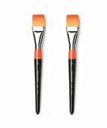 Hwahong Artist Flat Brush Set #8 Korean Watercolor Oil Painting Makeup B... - $49.94