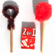 dollhouse miniature old fashioned cleaning duster Duz Laundry Soap toilet brush - £7.46 GBP