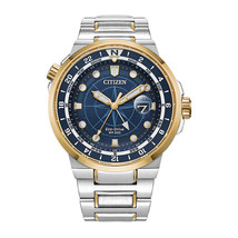 Citizen Endeavor Mens Two Tone Stainless Steel Bracelet Watch Bj7144-52l - £355.88 GBP