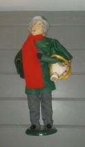 Byers Choice Retired 1995 Man in Red Scarf with Basket of Ham - £59.26 GBP