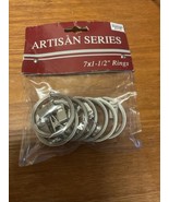 Bed Bath &amp; Beyond Artisan Series 7x1-1/2” Rings New Dead Stock  - $19.35